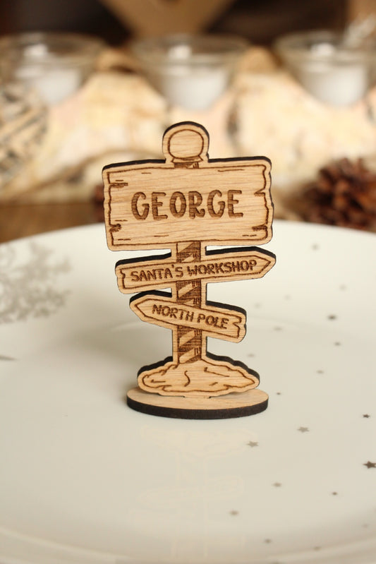 Personalised North Pole Christmas Place Names