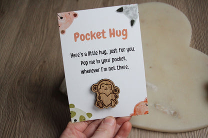 Cute Animal Pocket Hug Card