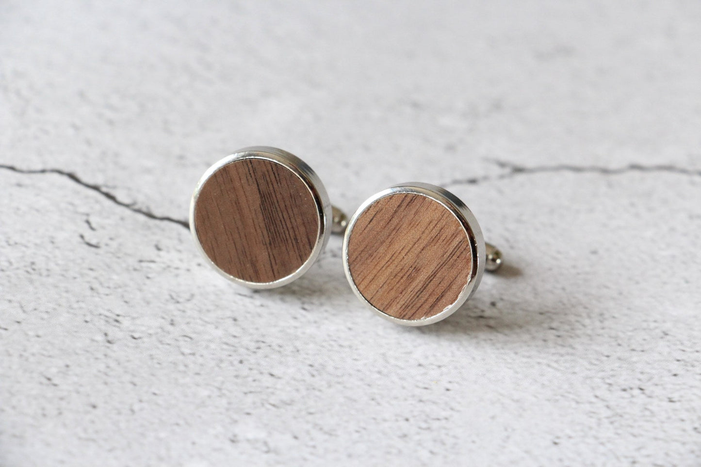 2x Personalised Father Of The Groom Round Cufflinks