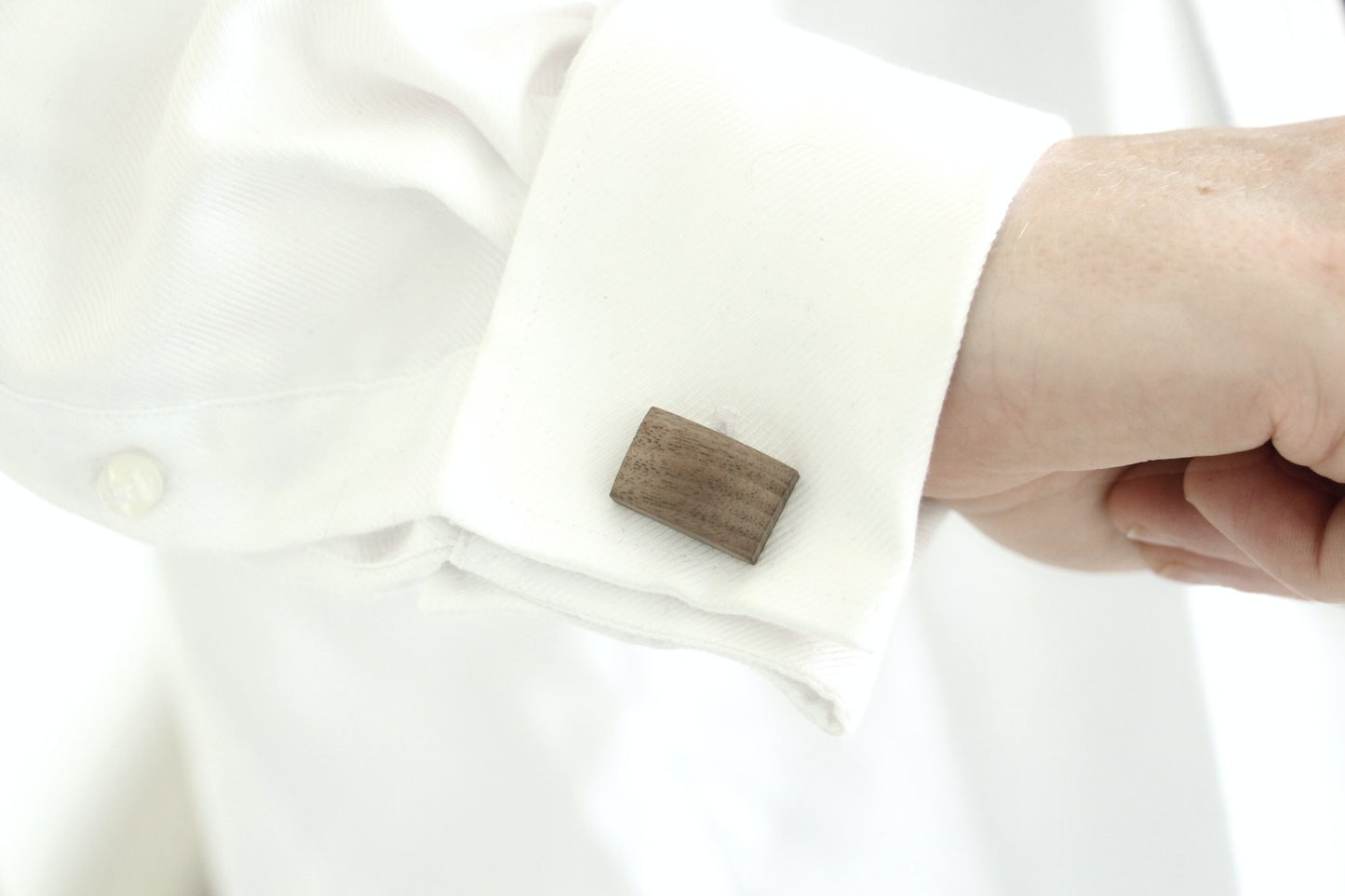 2x Personalised Initials & Date Rectangle Cufflinks
