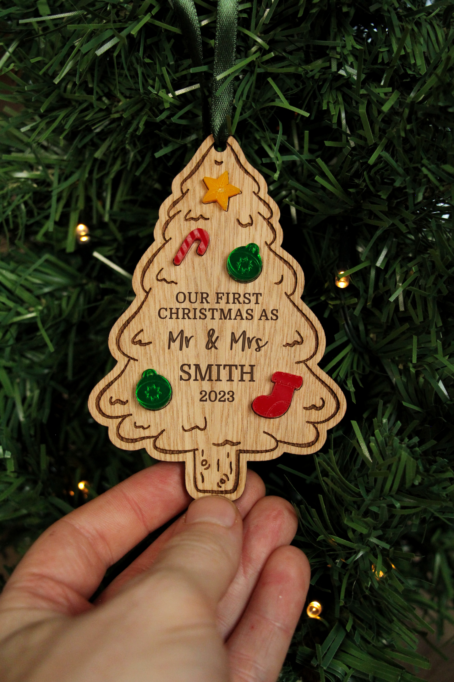 Onze eerste kerst als Mr &amp; Mrs Ornament