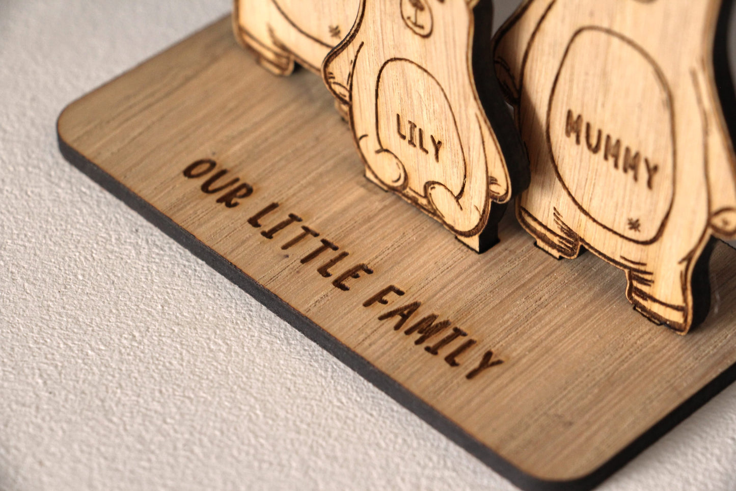 Personalised Bear Family Ornament
