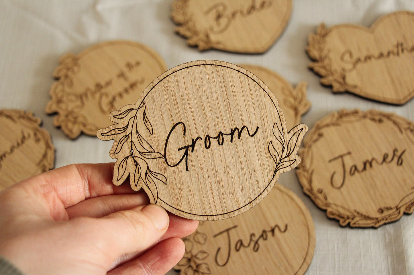 Floral Shaped Wedding Coasters