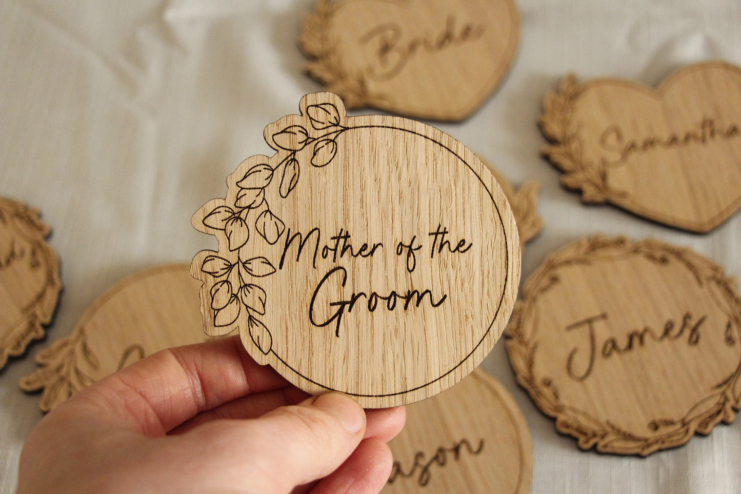 Floral Shaped Wedding Coasters
