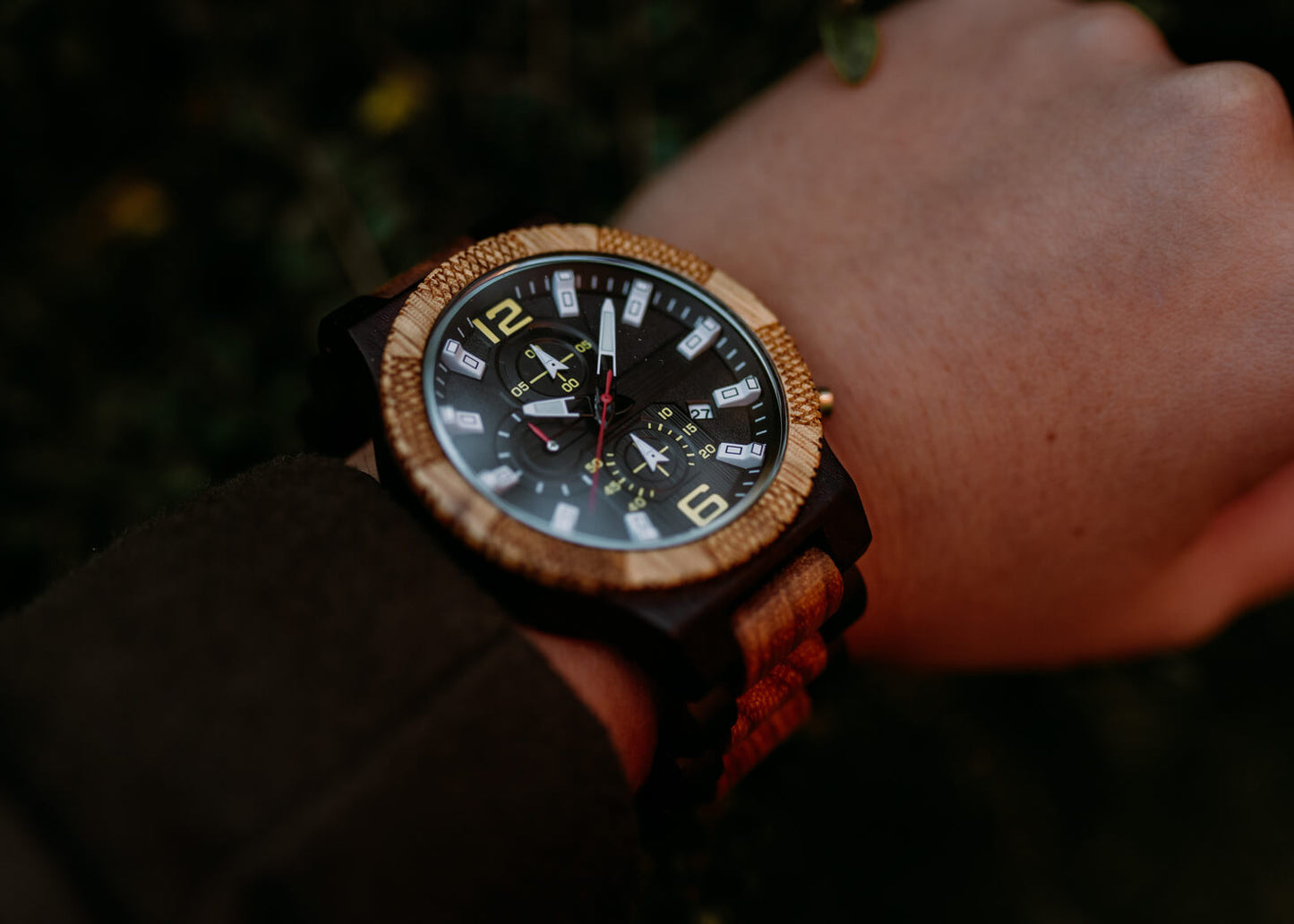 Geneva - Chronograph Wood Watch - wooden watches for men
