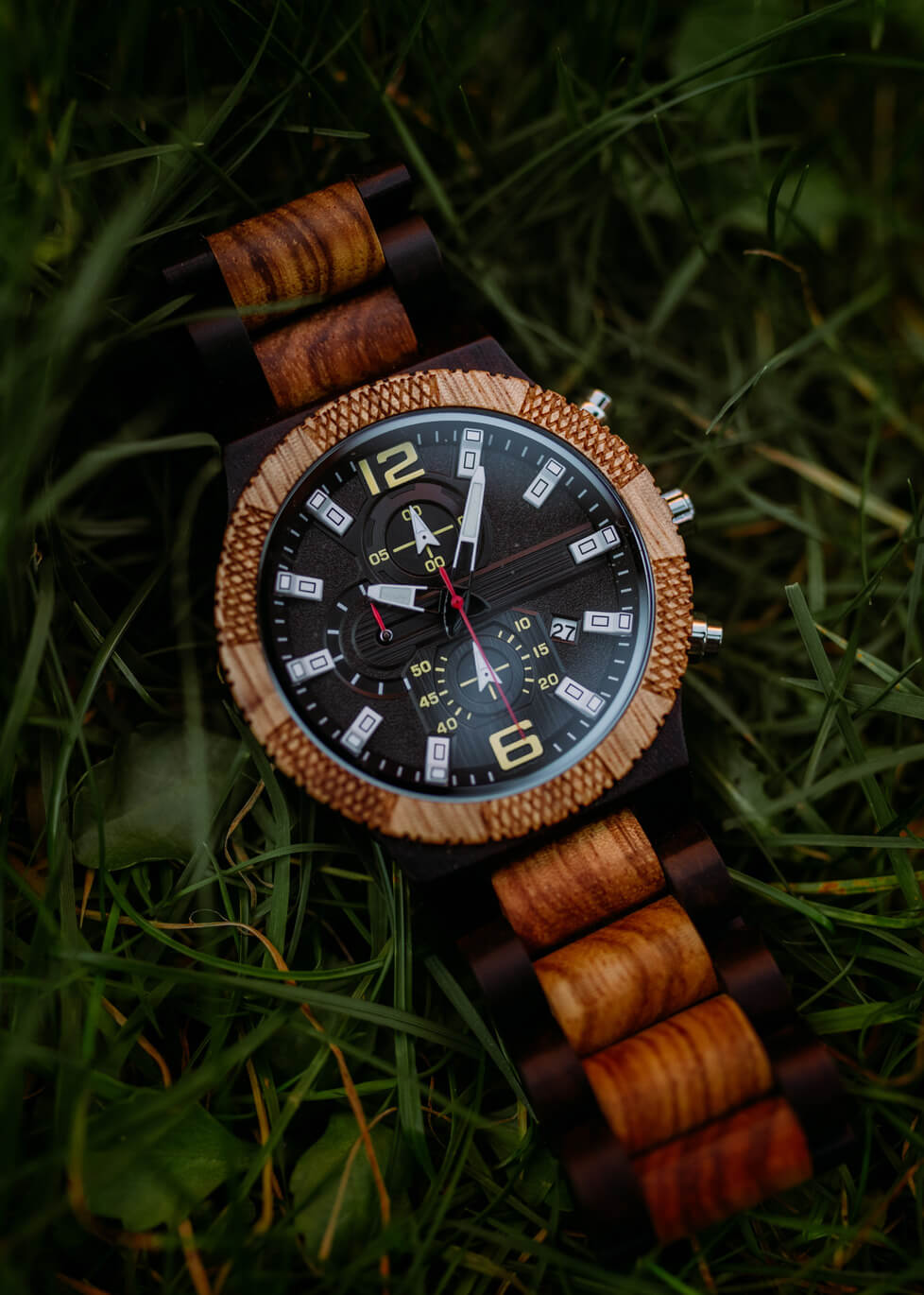 Geneva - Chronograph Wood Watch