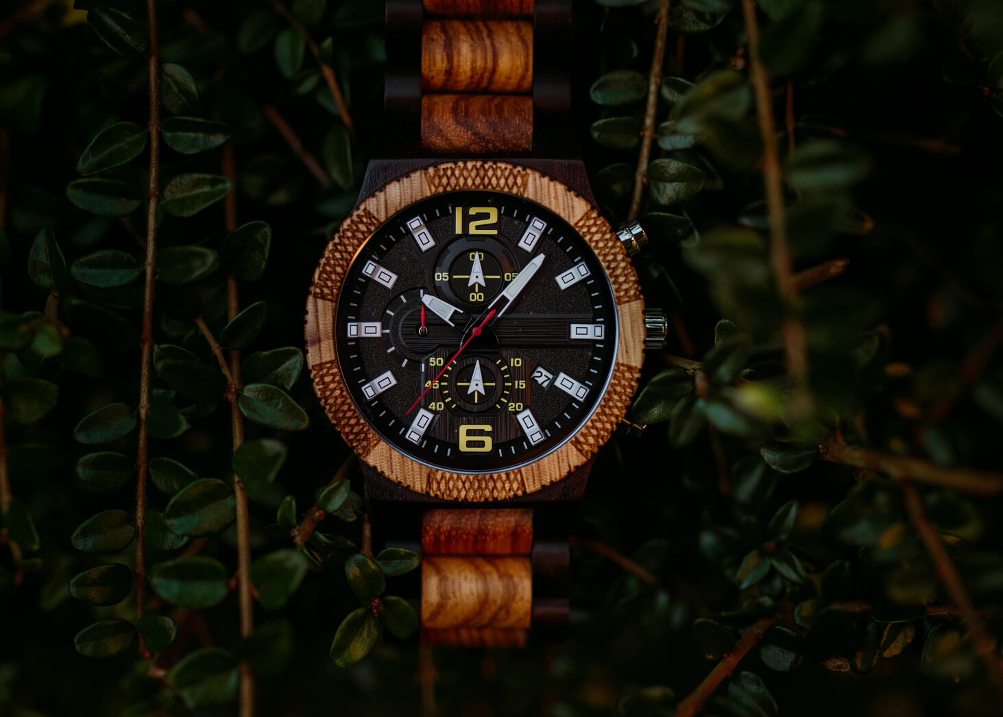 Geneva - Chronograph Wood Watch