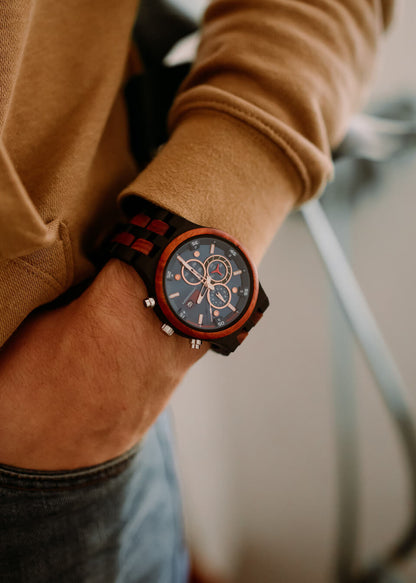 Lisbon - Chronograph Wood Watch - wooden watches for men