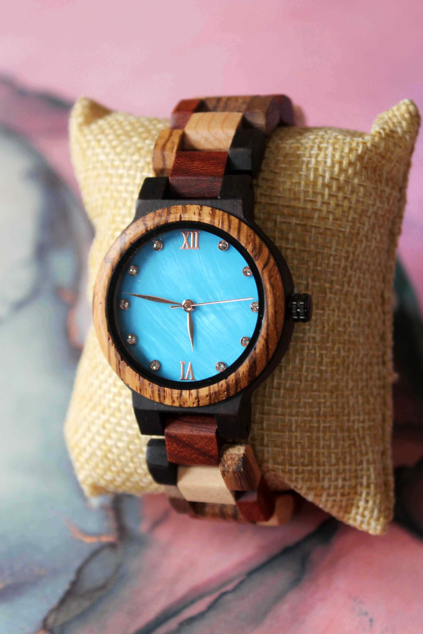 Santorini Wood Watch