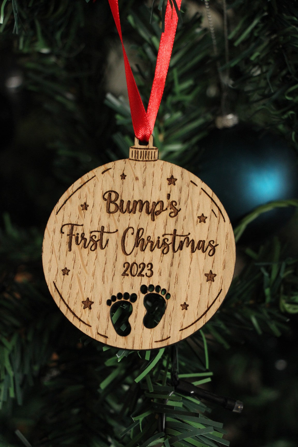 Personalised Bumps First Christmas Ornament