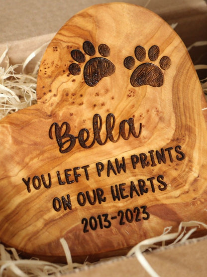Personalised Pet Paw Print Memorial Ornament