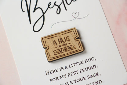 Een knuffel voor jou - Bestie Pocket Hug Card