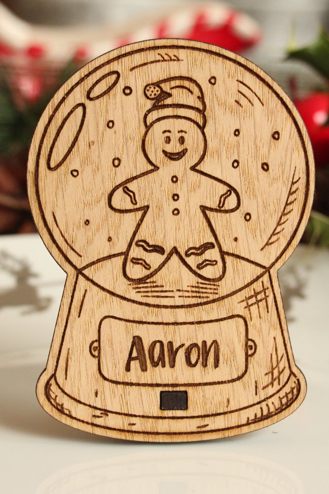 Personalised Snow Globe Christmas Place Names