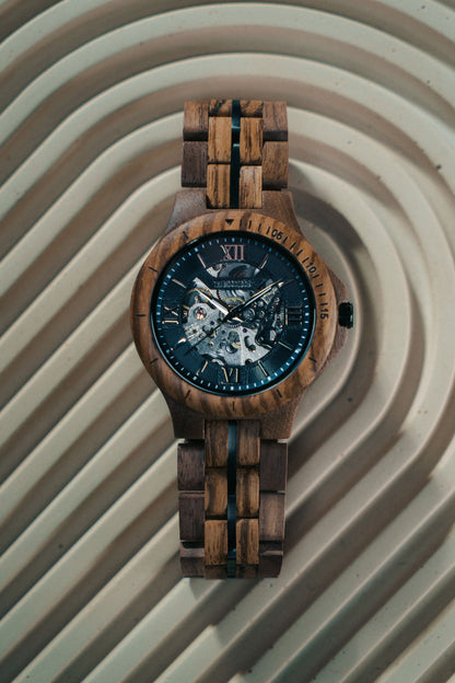 Barcelona - Mechanical Wood Watch